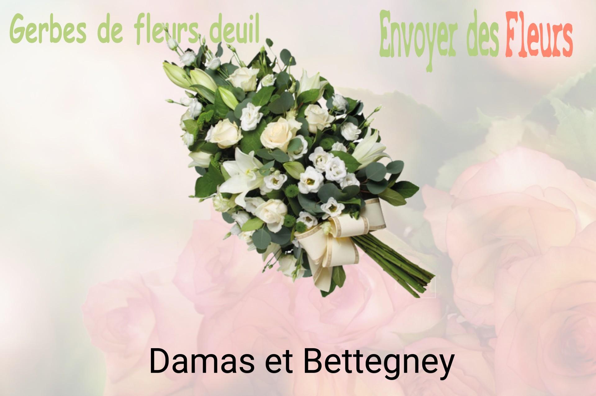 Gerbe de fleurs de deuil livrée à Damas-et-Bettegney